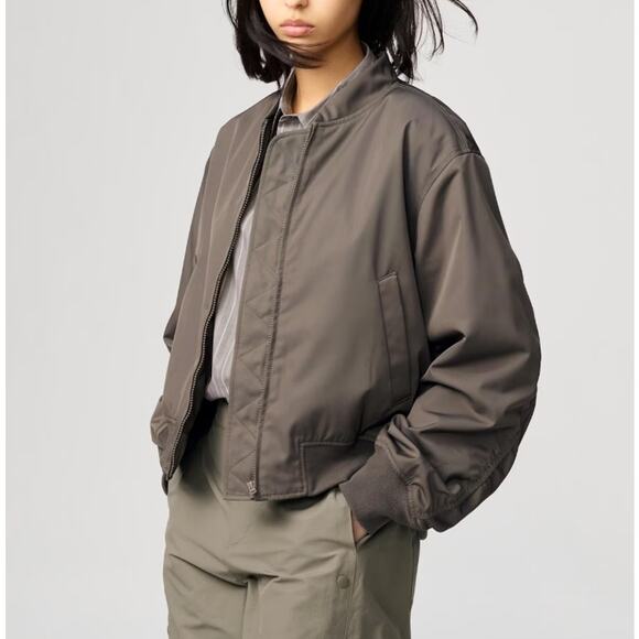 Uniqlo C Bomber Jacket in Olive - Picture 1 of 11